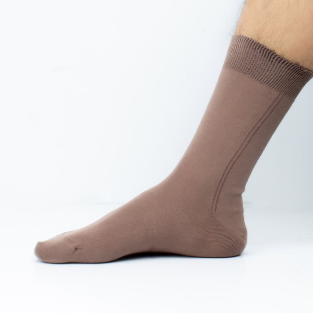 Chaussettes en Tabac Clair.