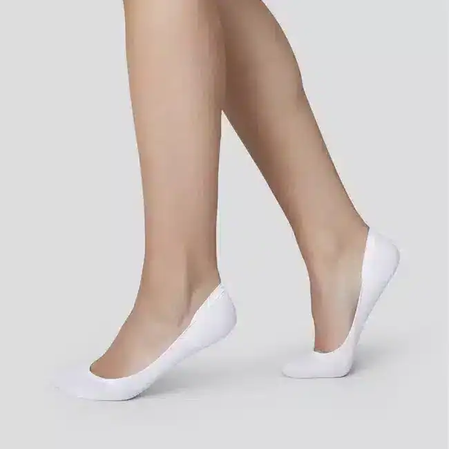 Chaussettes Blanc en coton.