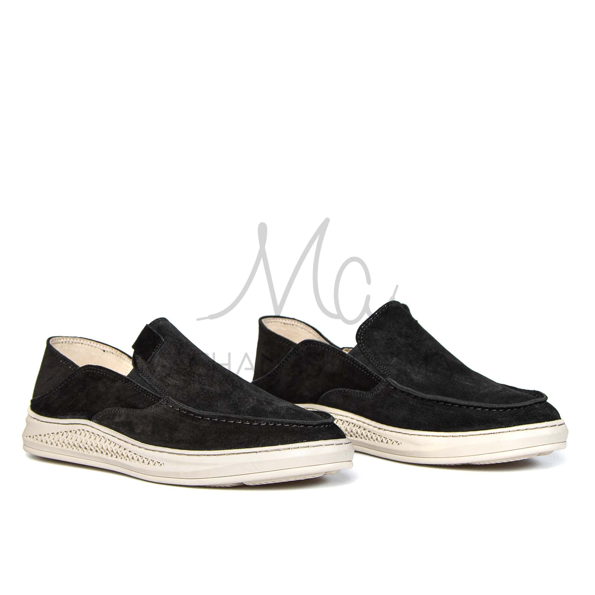 Versal - Mocassins Homme en Noir.