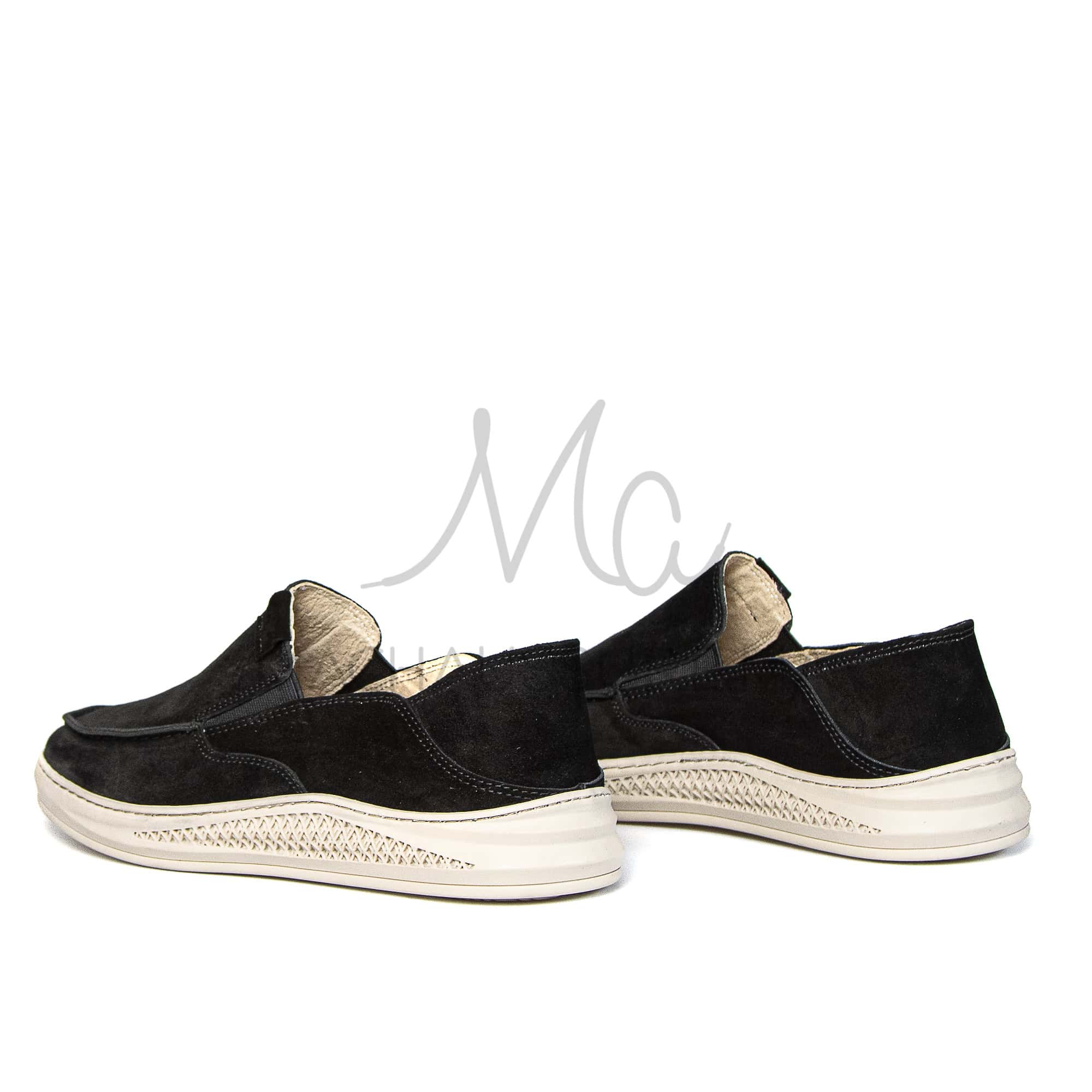Versal - Mocassins Homme en Noir.