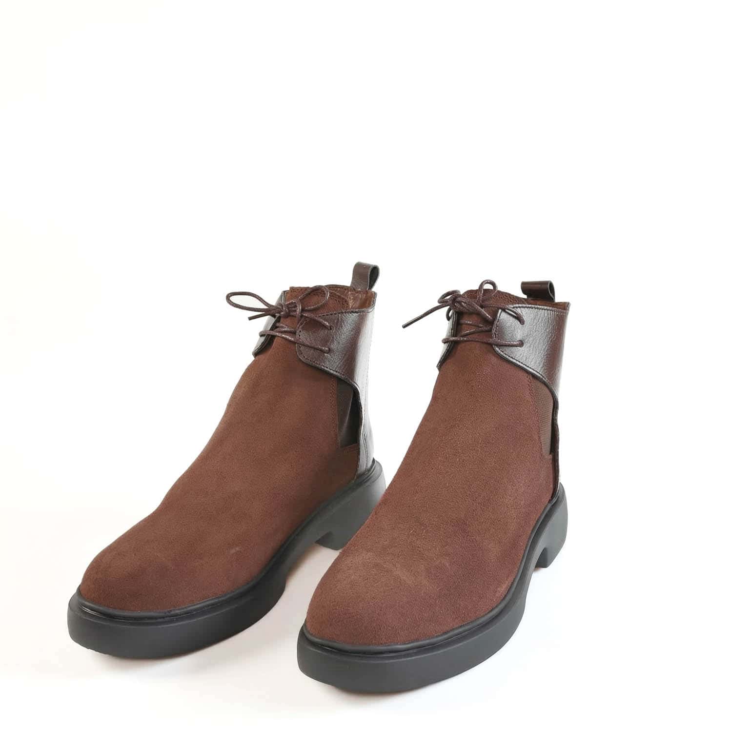 GARRIX – Boots Hommes Cuir en Marron.