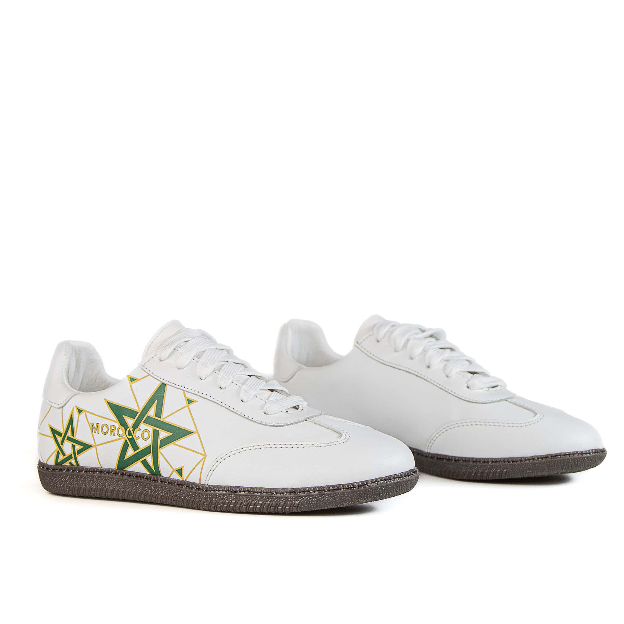 Lion Step– Baskets Unisex en Blanc.