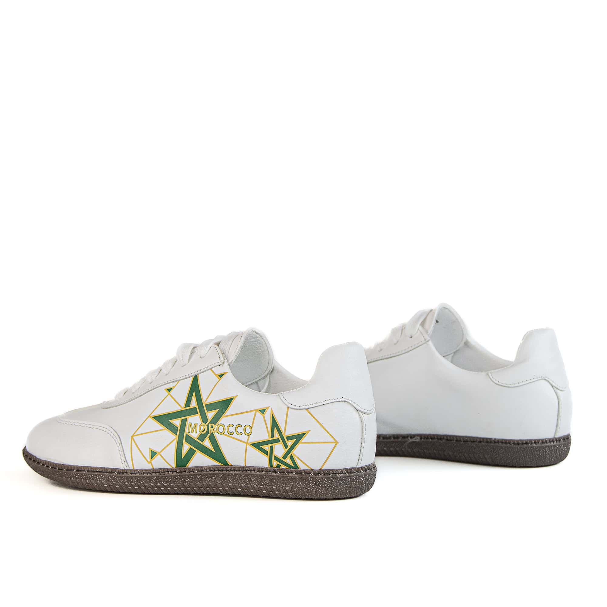 Lion Step– Baskets Unisex en Blanc.