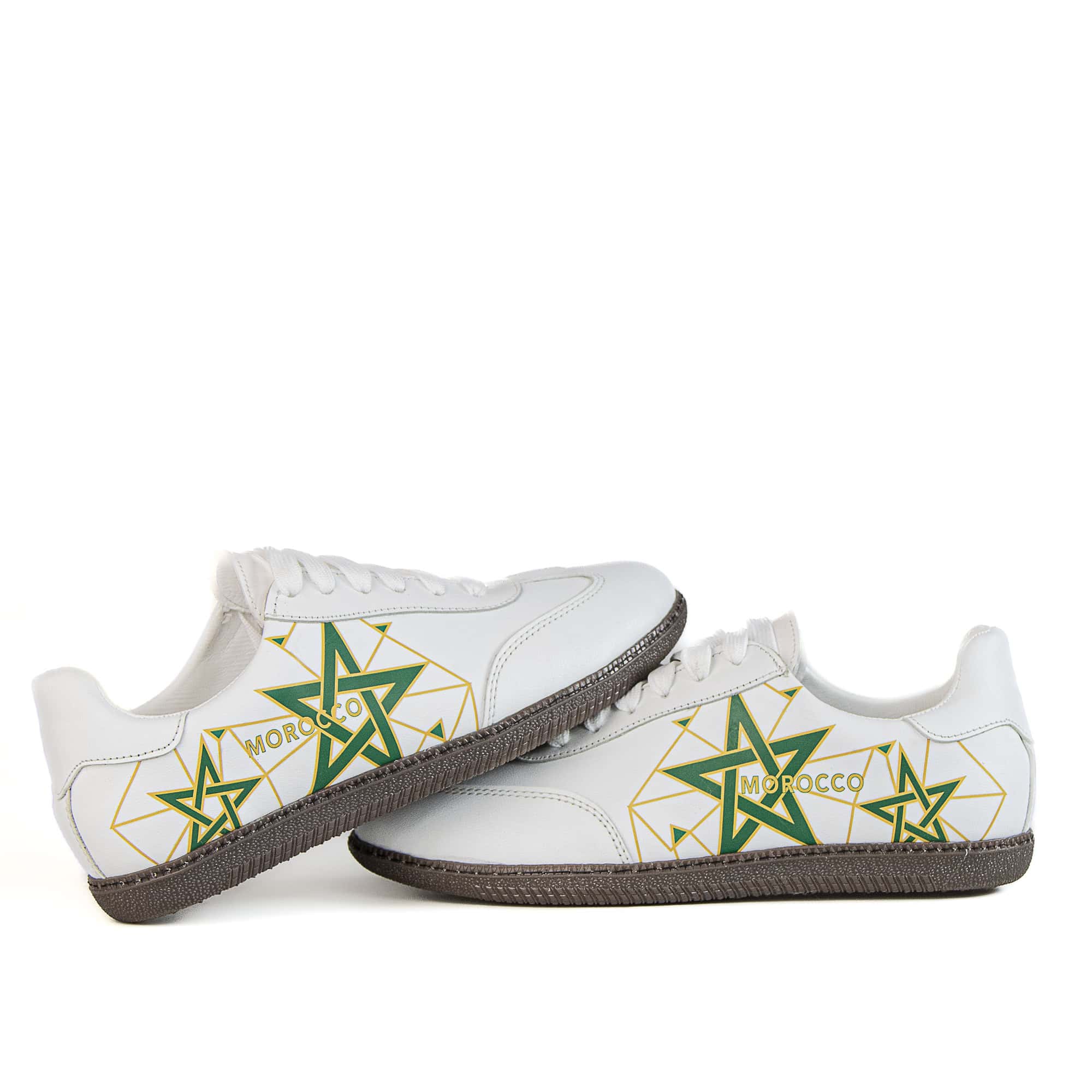 Lion Step– Baskets Unisex en Blanc.