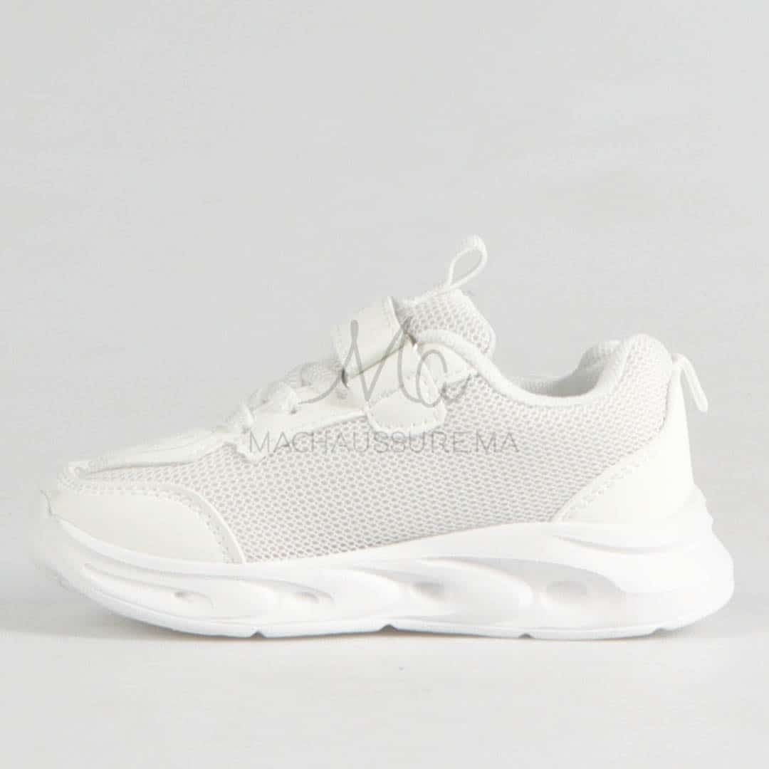 Tovy - Baskets Enfants en Blanc.