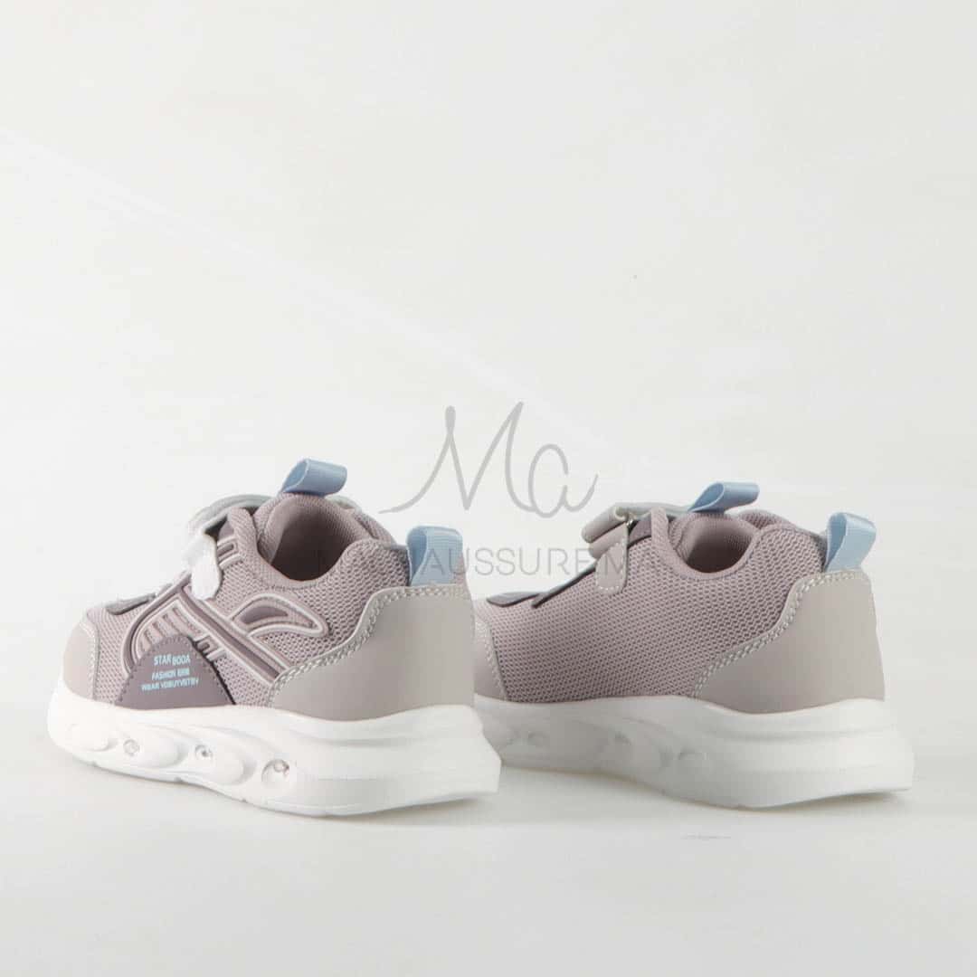 Tovy - Baskets pour Fille en Mauve.