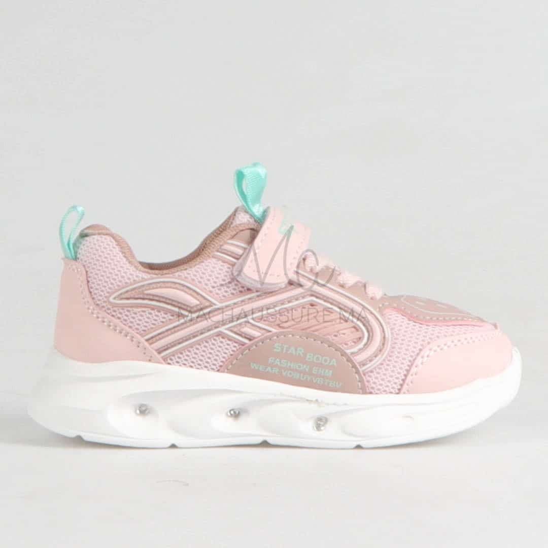 Tovy - Baskets pour Fille en Rose.