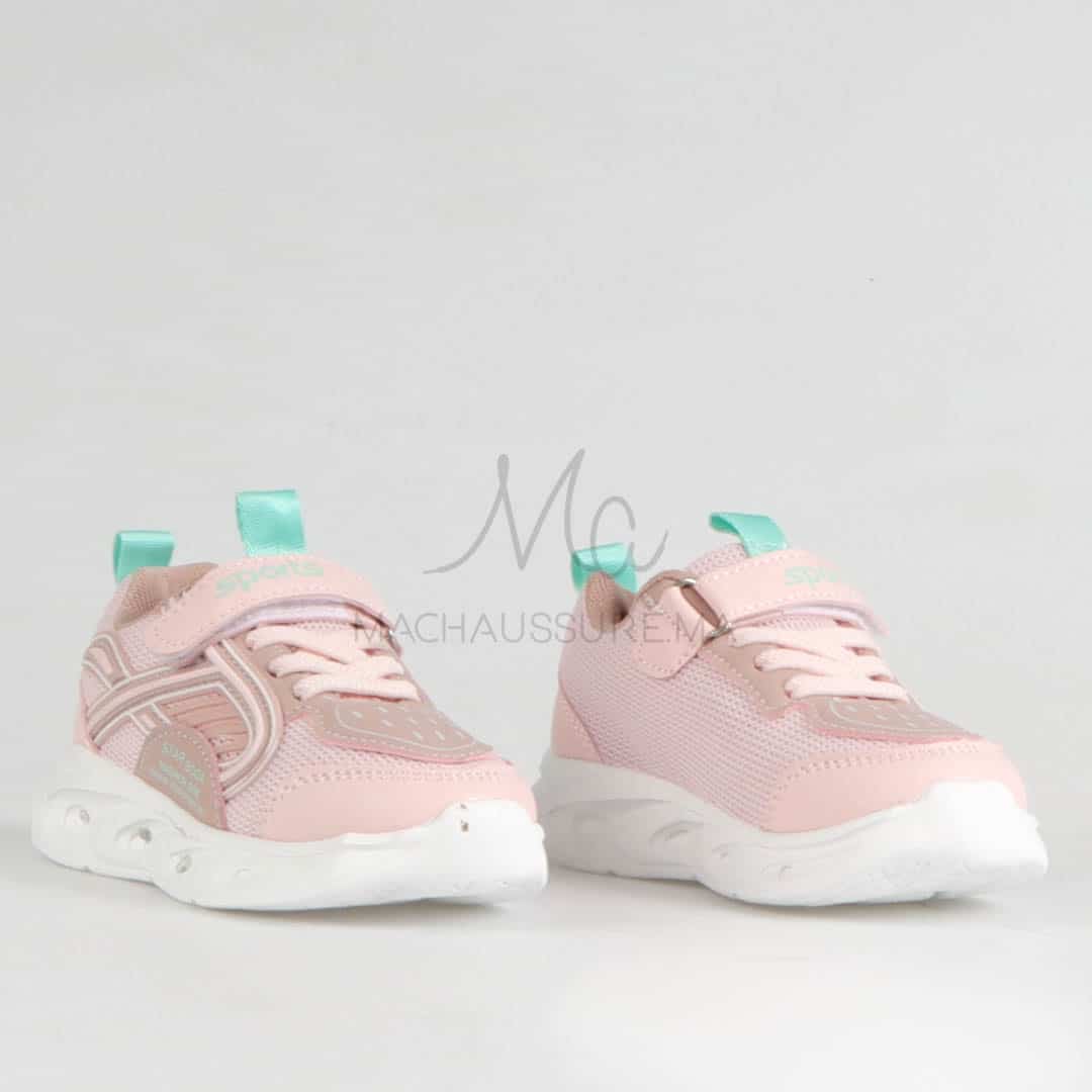 Tovy - Baskets pour Fille en Rose.