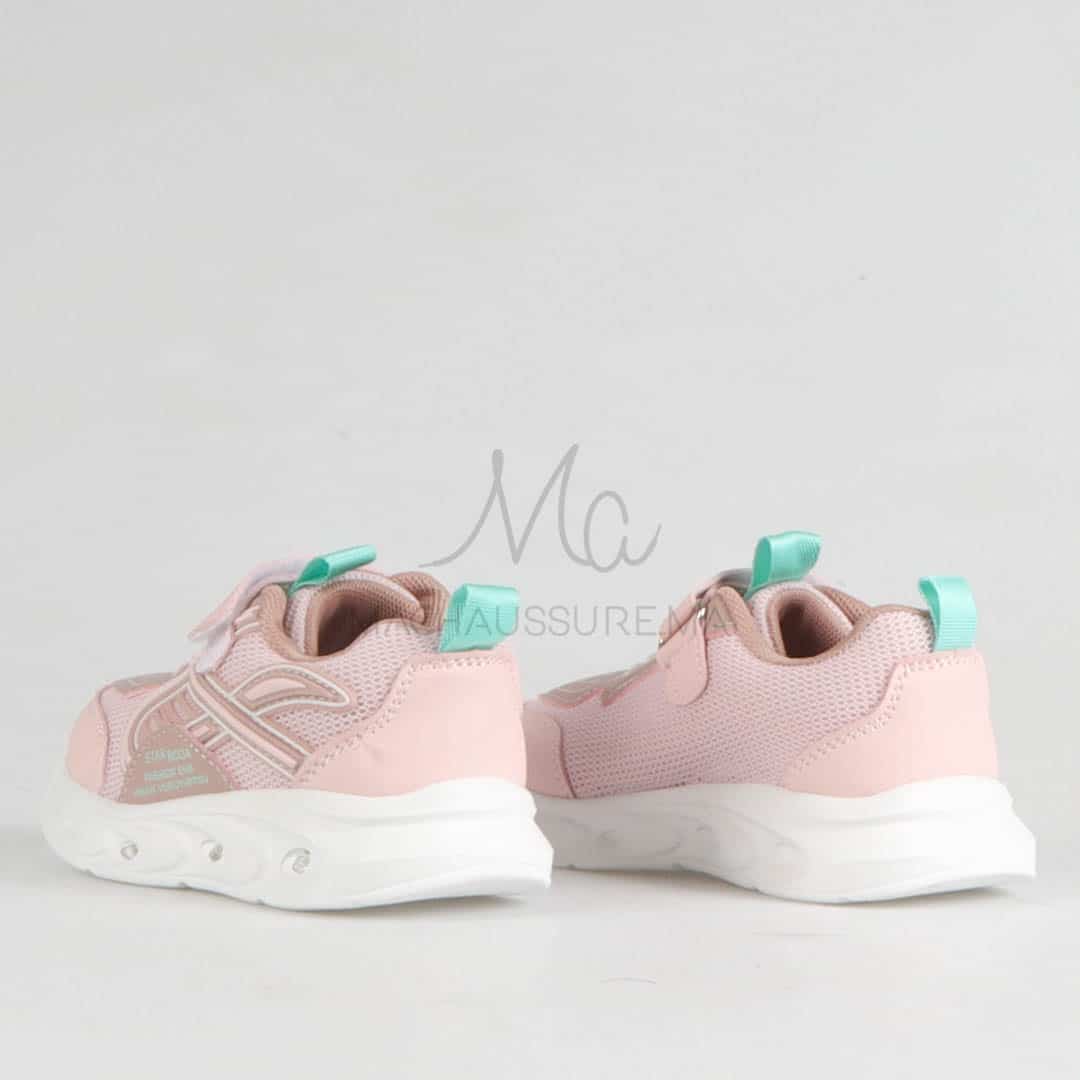 Tovy - Baskets pour Fille en Rose.