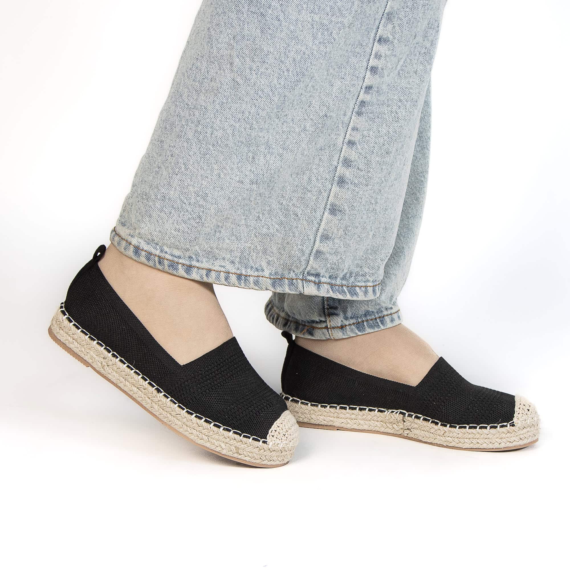 Fedal – Espadrilles Femmes en Noir.