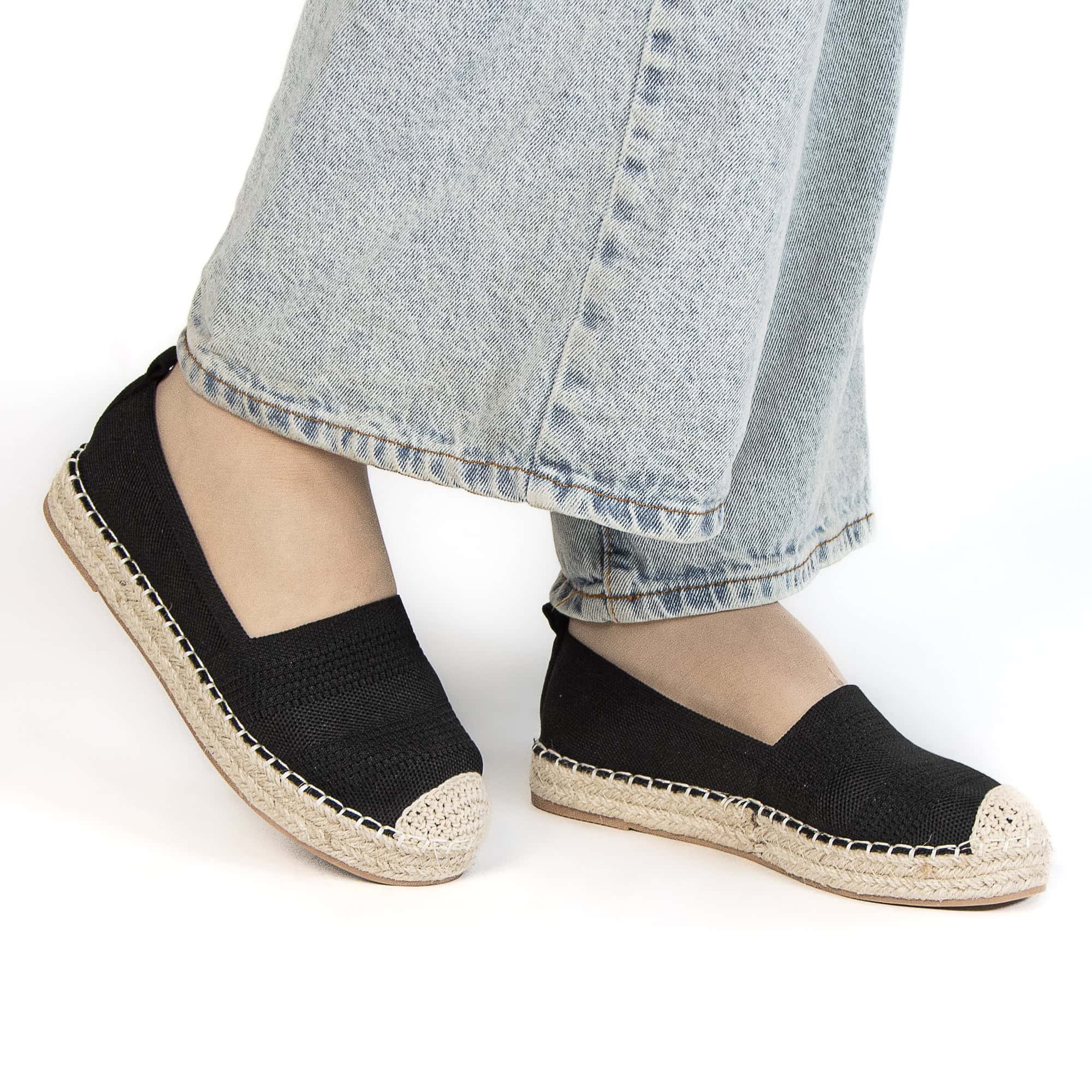Fedal – Espadrilles Femmes en Noir.