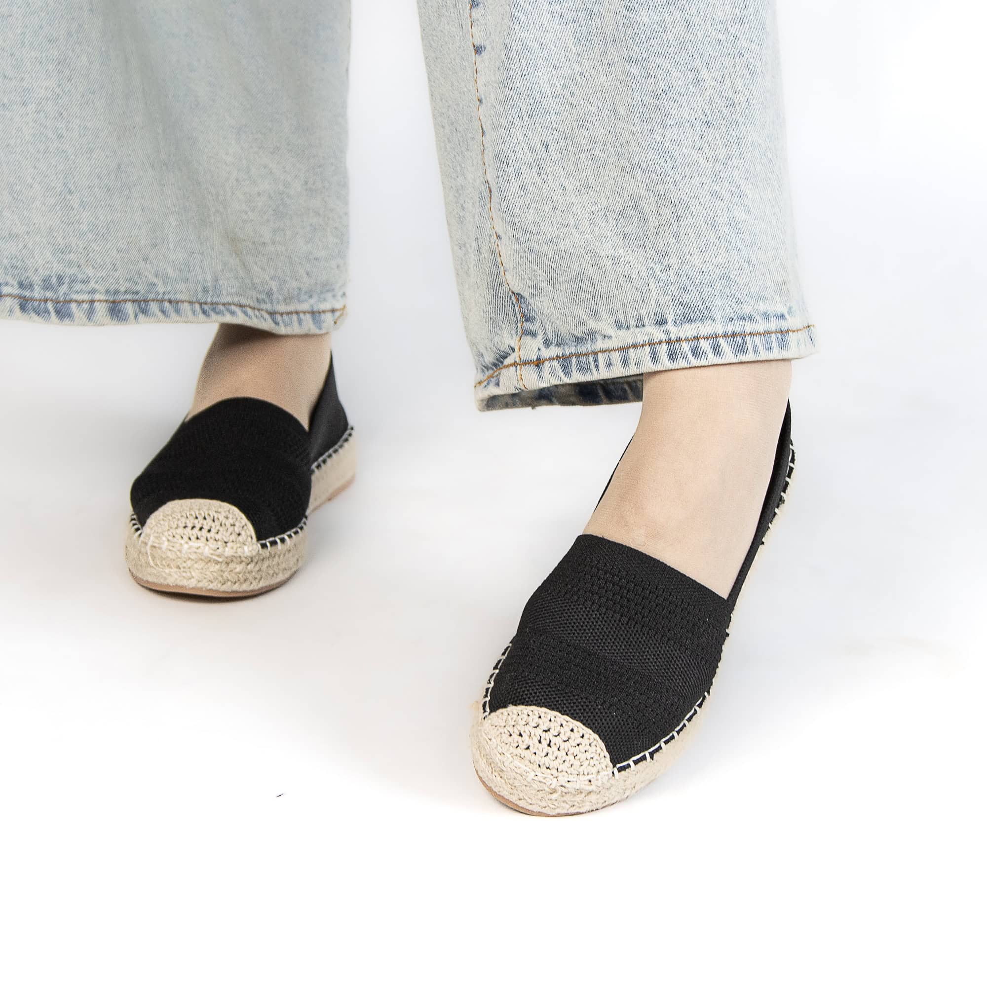 Fedal – Espadrilles Femmes en Noir.