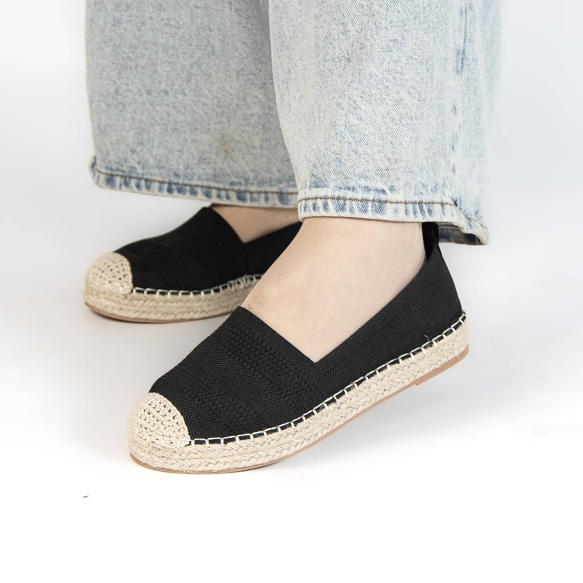 Fedal – Espadrilles Femmes en Noir.
