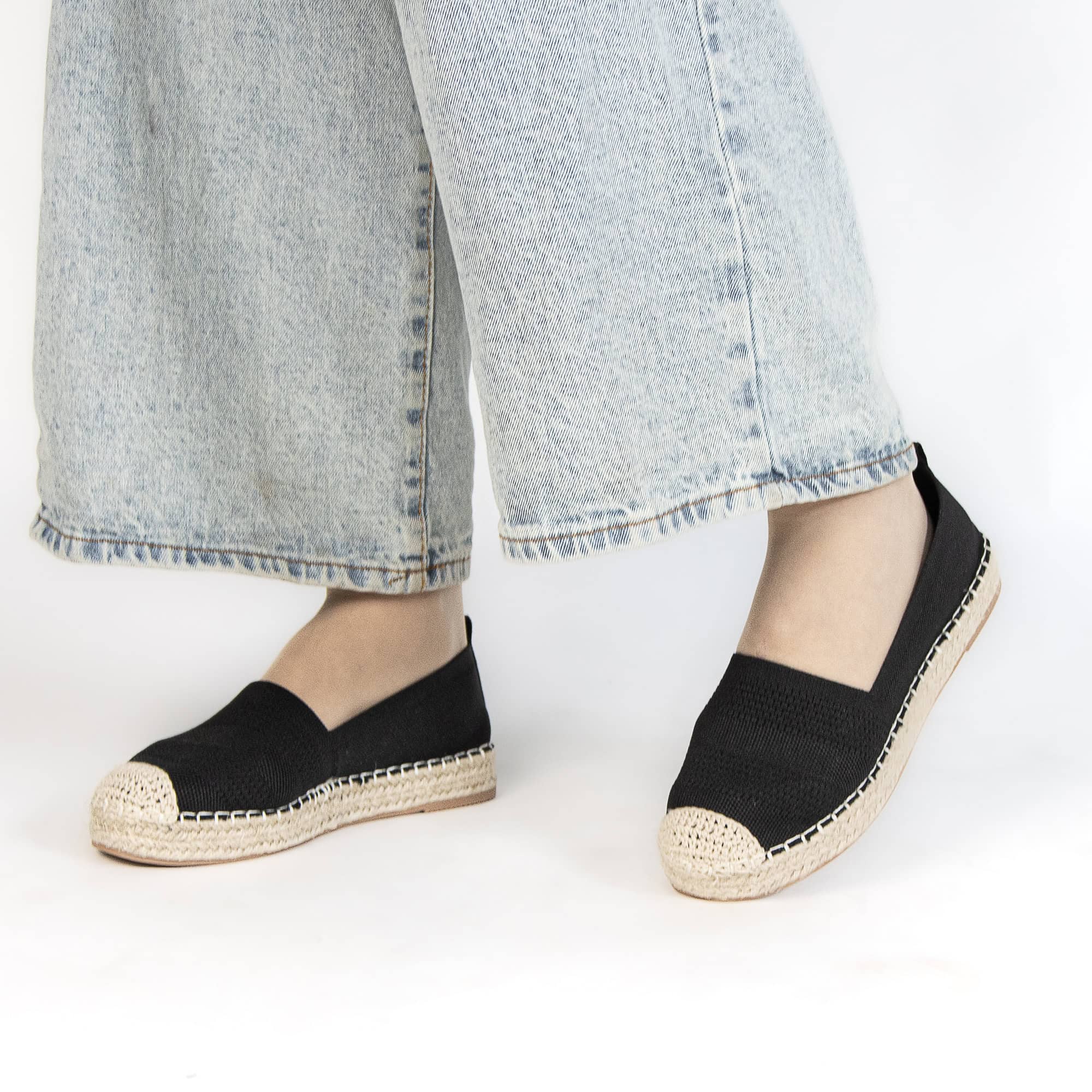 Fedal – Espadrilles Femmes en Noir.
