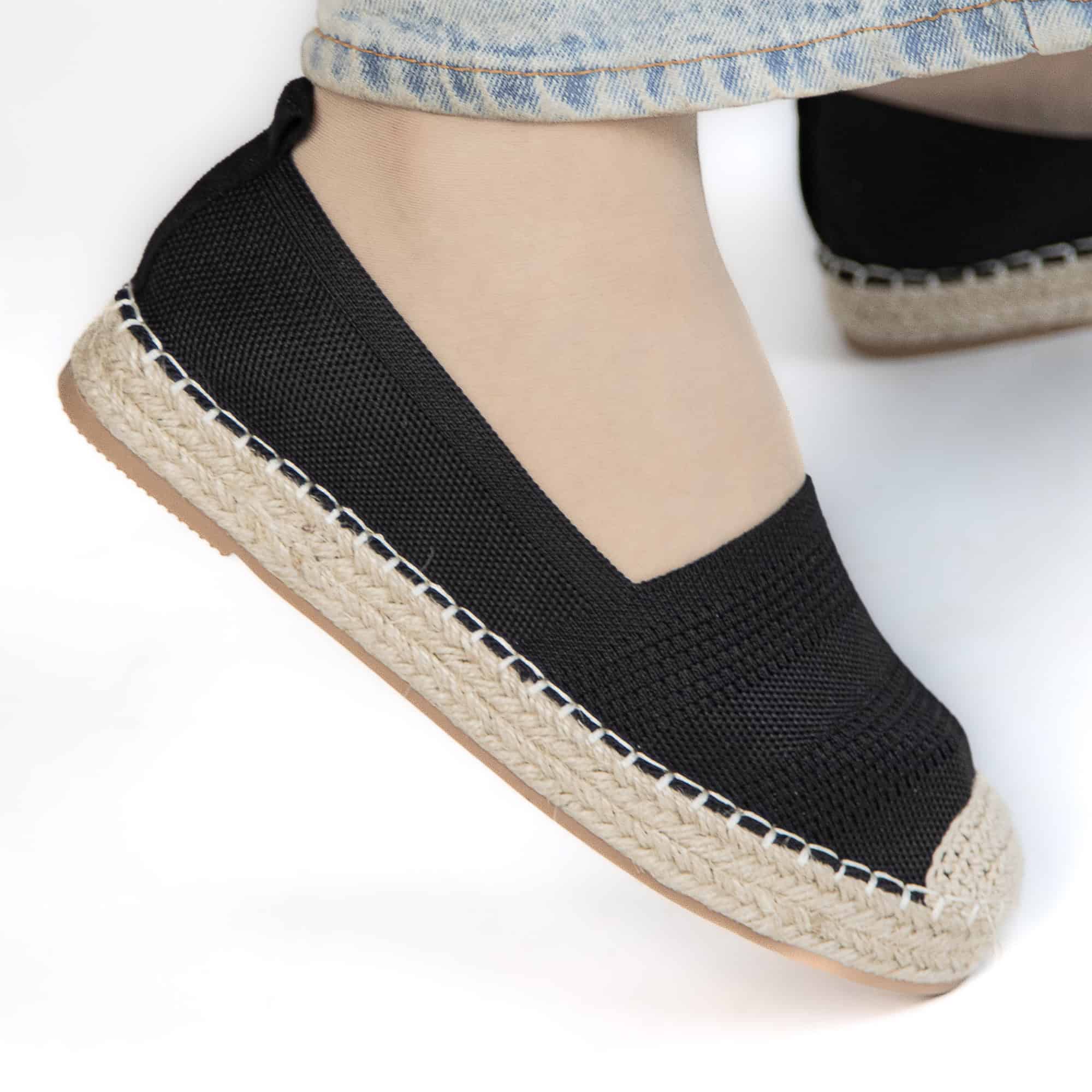 Fedal – Espadrilles Femmes en Noir.
