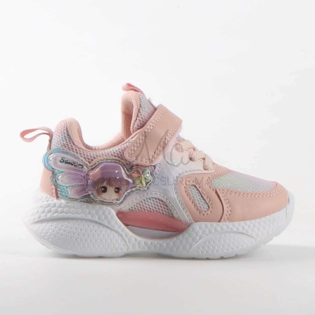 Grichka - Baskets Enfants en Rose.