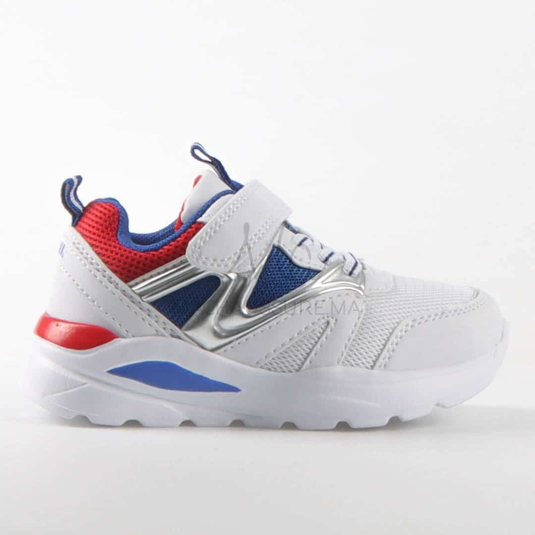 Melor - Baskets Enfants en Blanc.