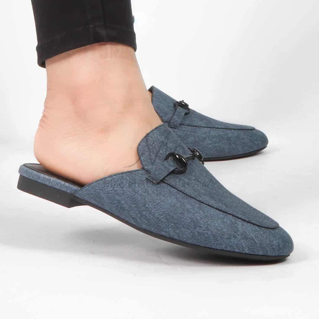 Georgia - Mules Femmes en Bleu.