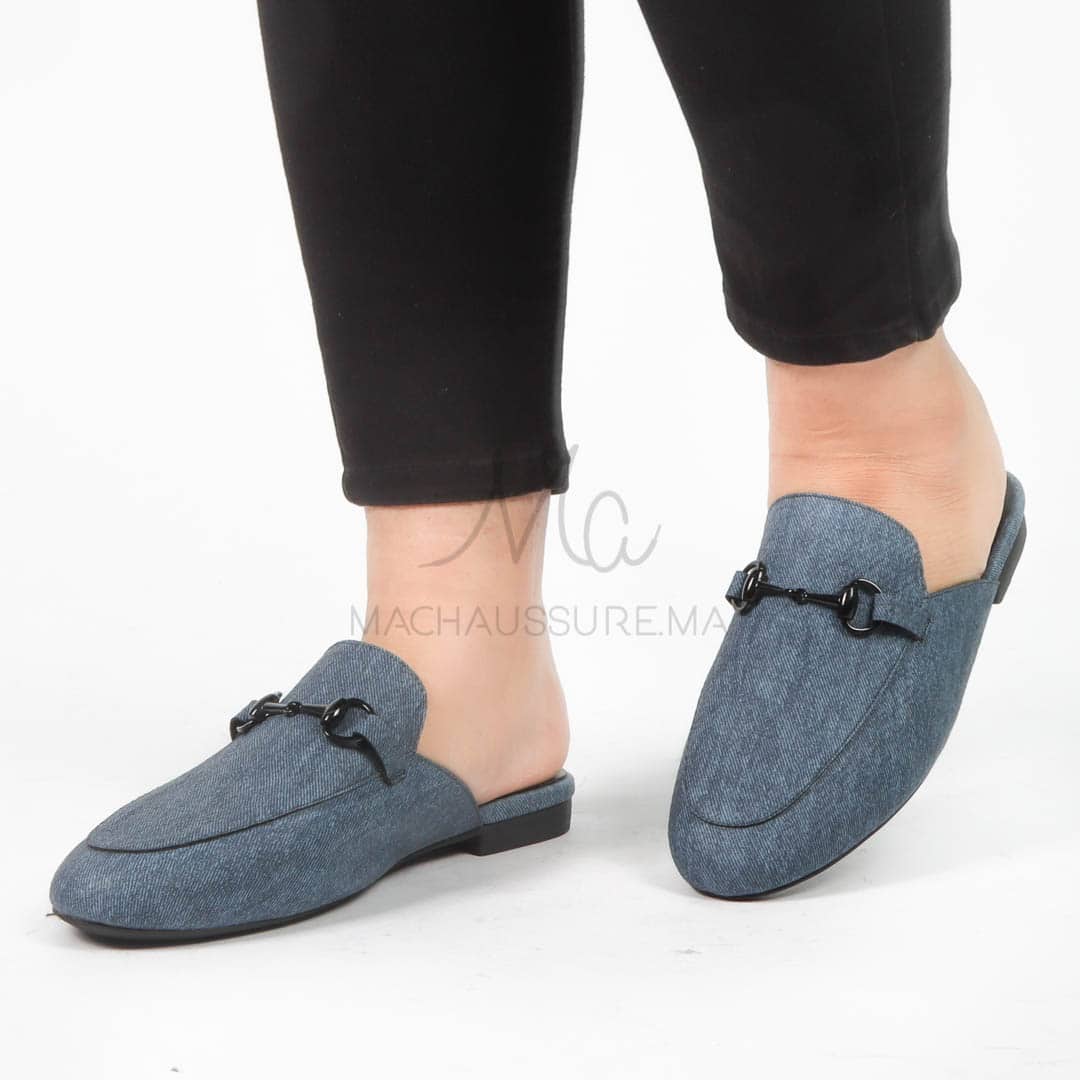 Georgia - Mules Femmes en Bleu.