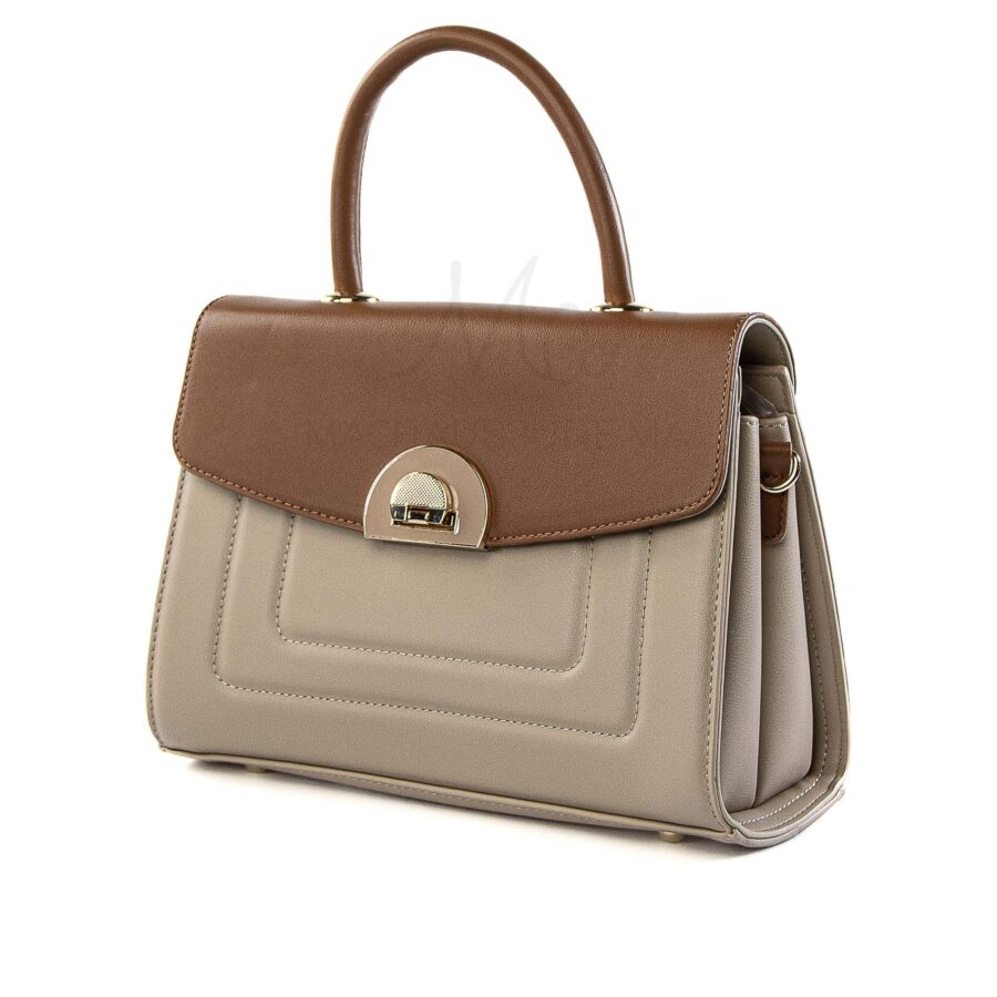 Aloria – Sac à main en Kaki-Marron.