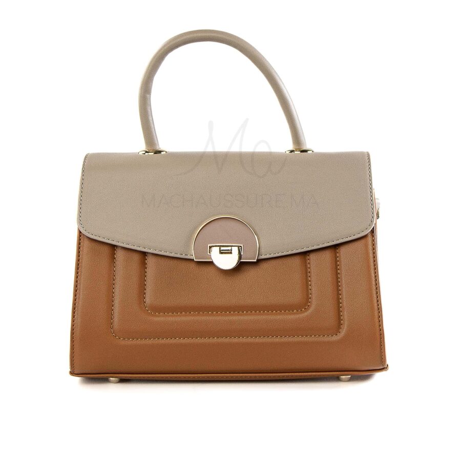 Aloria – Sac à main en Marron-Kaki.