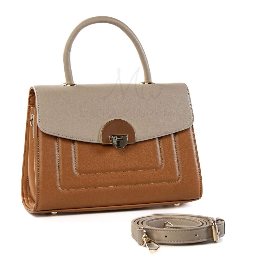Aloria – Sac à main en Marron-Kaki.
