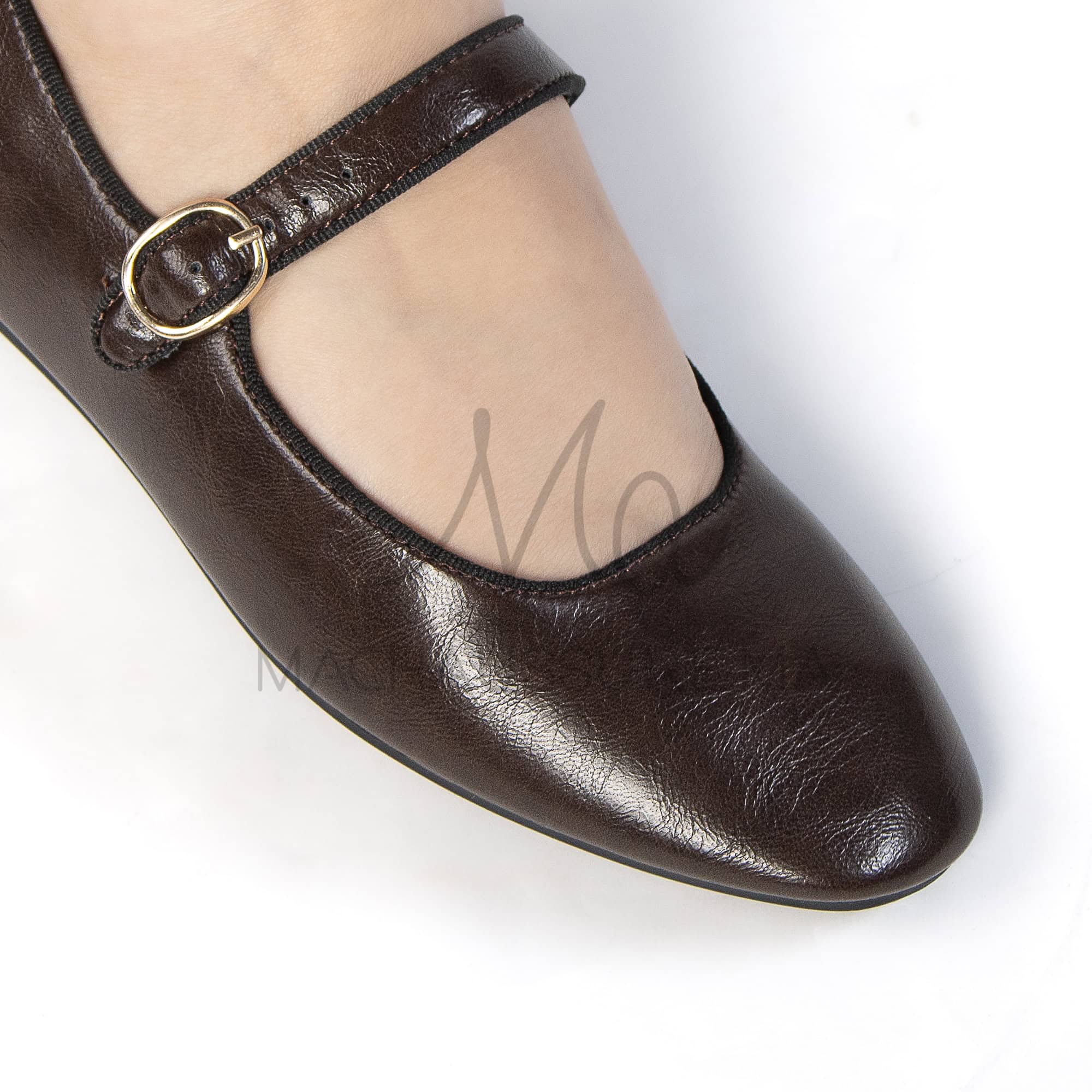 Glamour – Ballerines Femmes en Coffee.