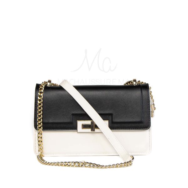 Sacra – Sac à main en Beige-Noir.