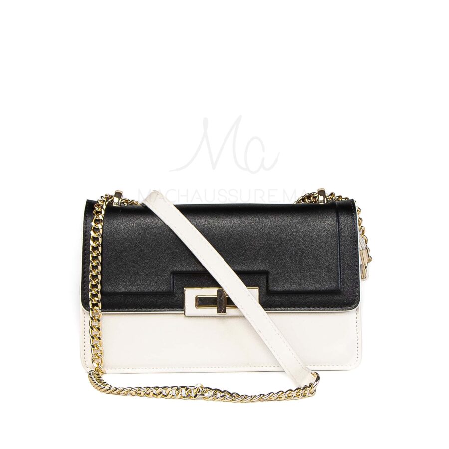 Sacra – Sac à main en Beige-Noir.