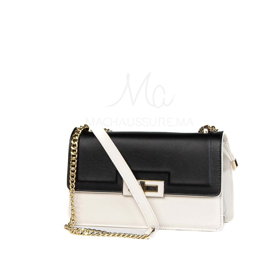 Sacra – Sac à main en Beige-Noir.
