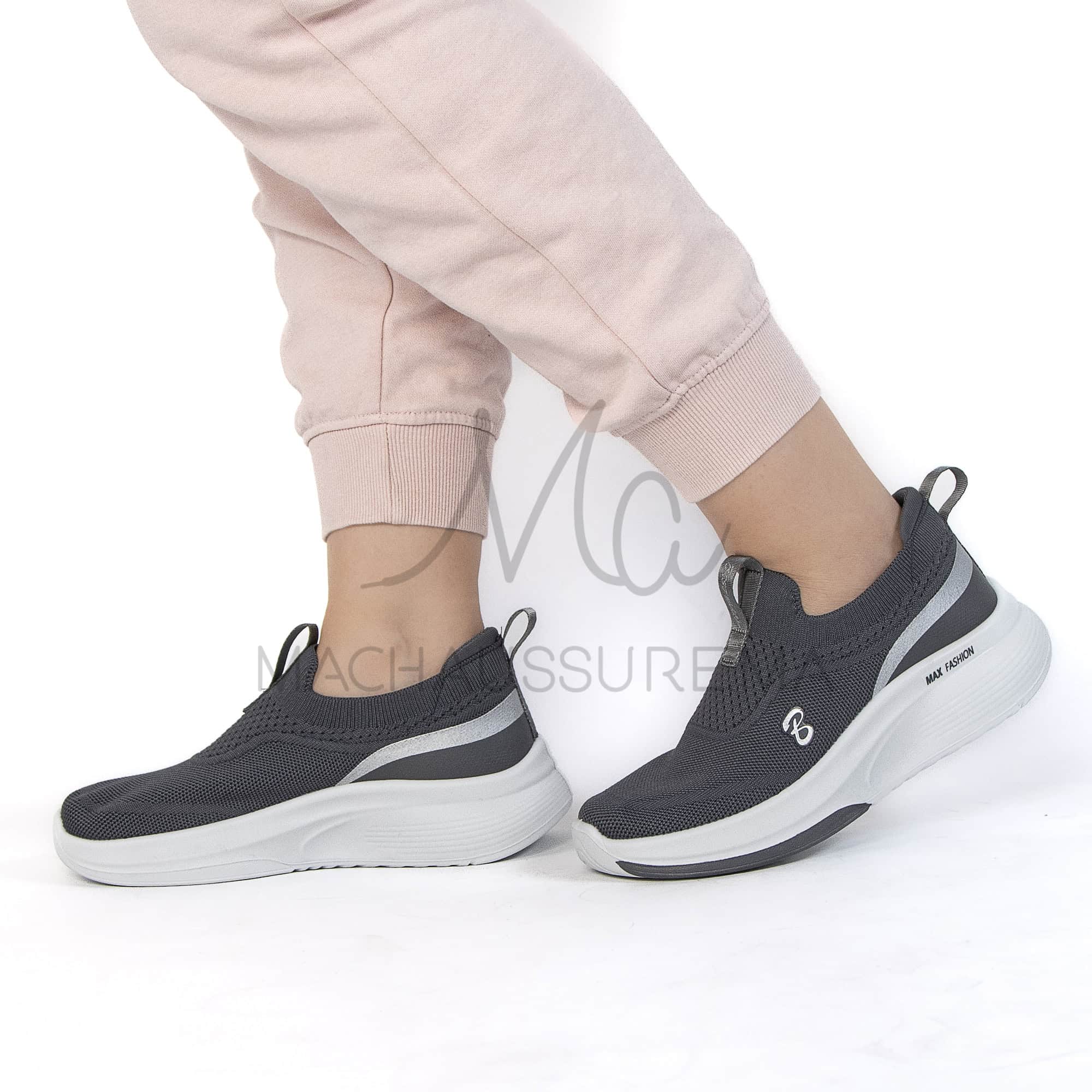Smashing – Baskets Femmes Confortables en Gris.