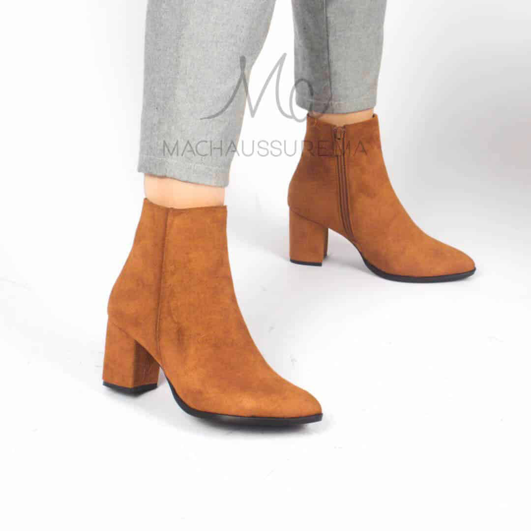 KEYLA - Bottines à talons - Marron.
