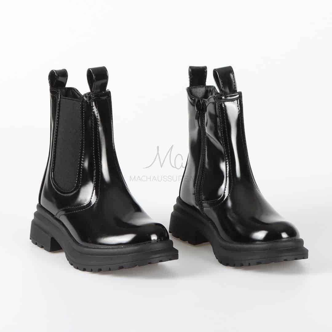 ELENA - Bottines à talon en Noir.