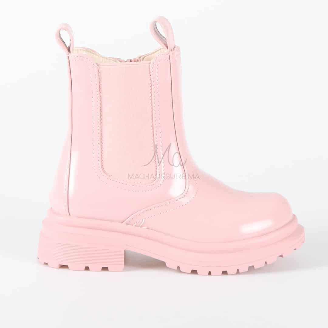 ELENA - Bottines à talon en Rose.