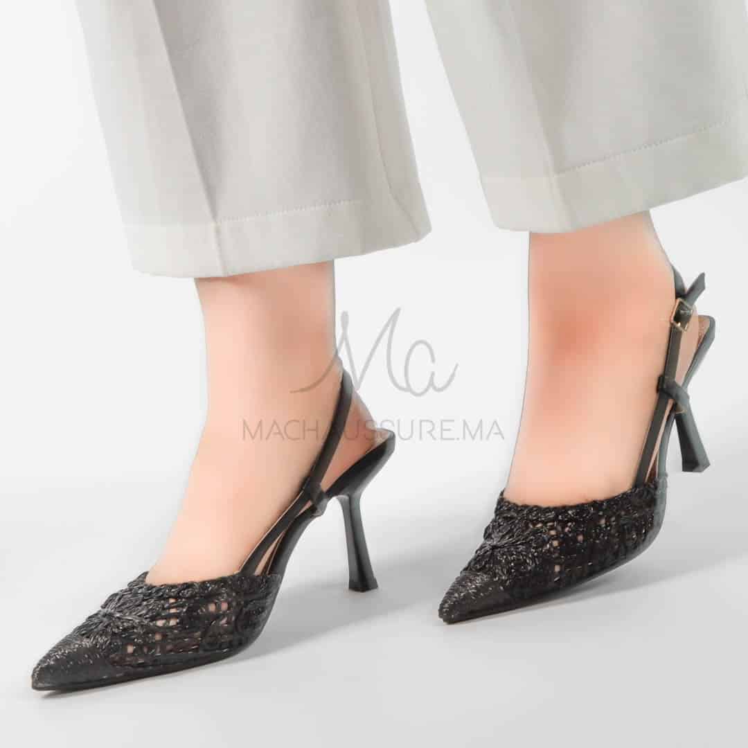 Nacre - Escarpins femmes en Noir.