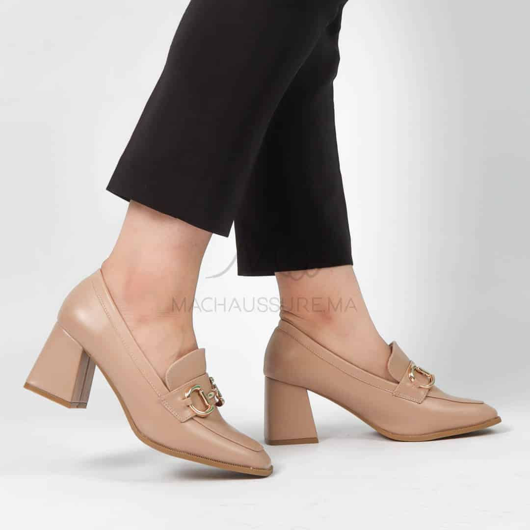 Nastya - Derbies à talon Femmes en Kaki.