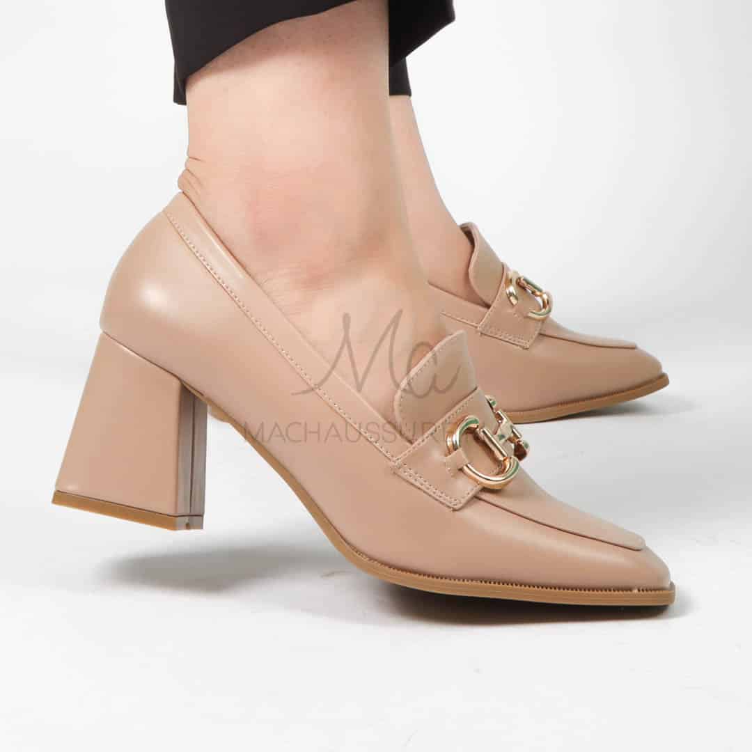 Nastya - Derbies à talon Femmes en Kaki.