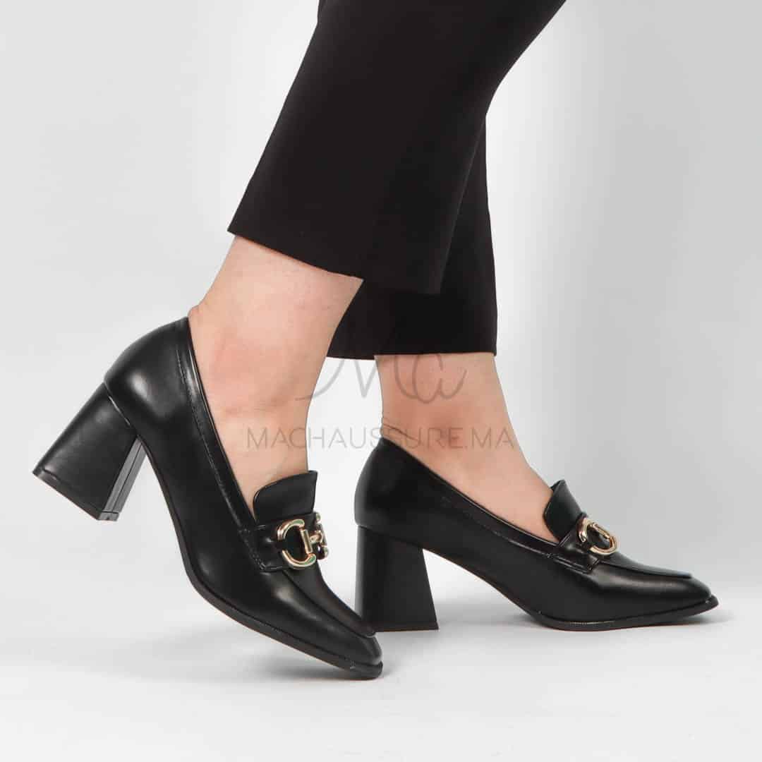Nastya - Derbies à talon Femmes en Noir.
