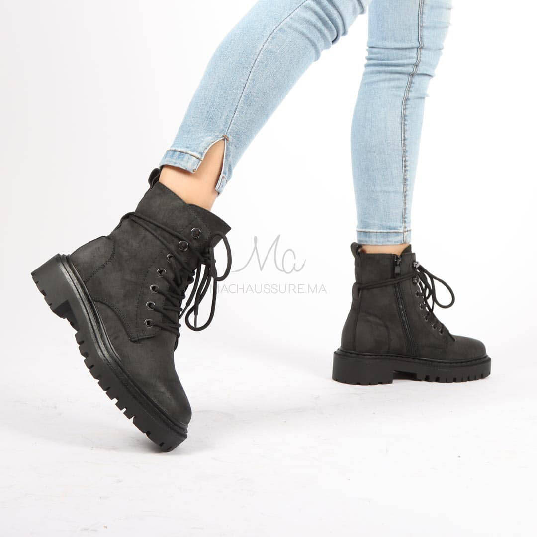 Isidora - Bottines en Noir.