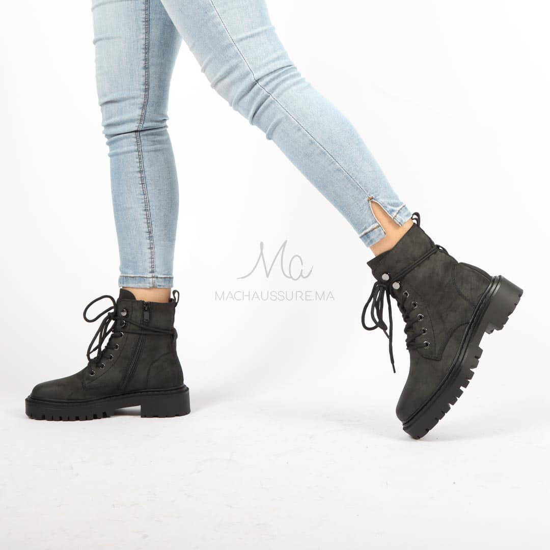 Isidora - Bottines en Noir.