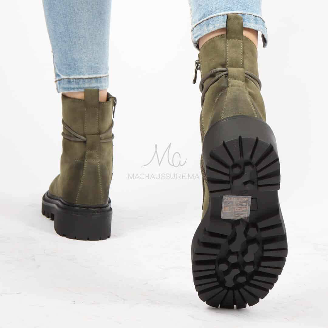 Isidora - Bottines en Vert.