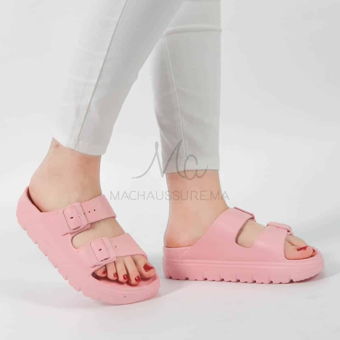 Péridot - Sandales à plateforme en Rose.