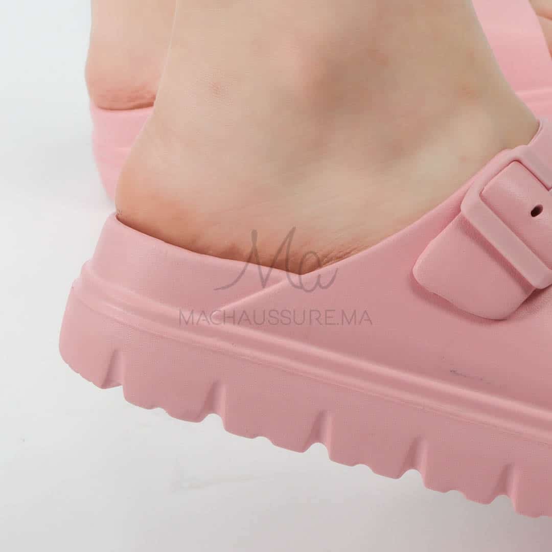 Péridot - Sandales à plateforme en Rose.