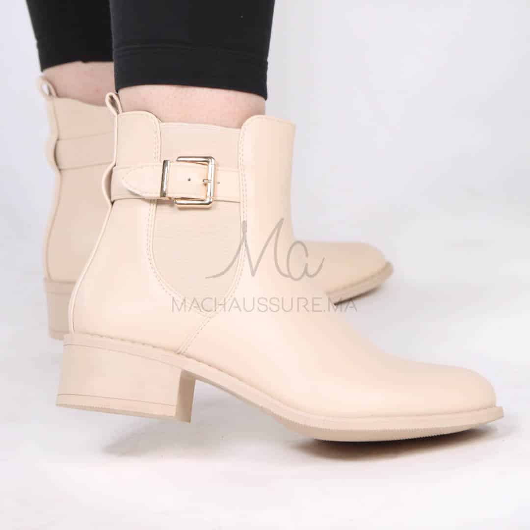 Douce – Bottines Femmes en Beige.