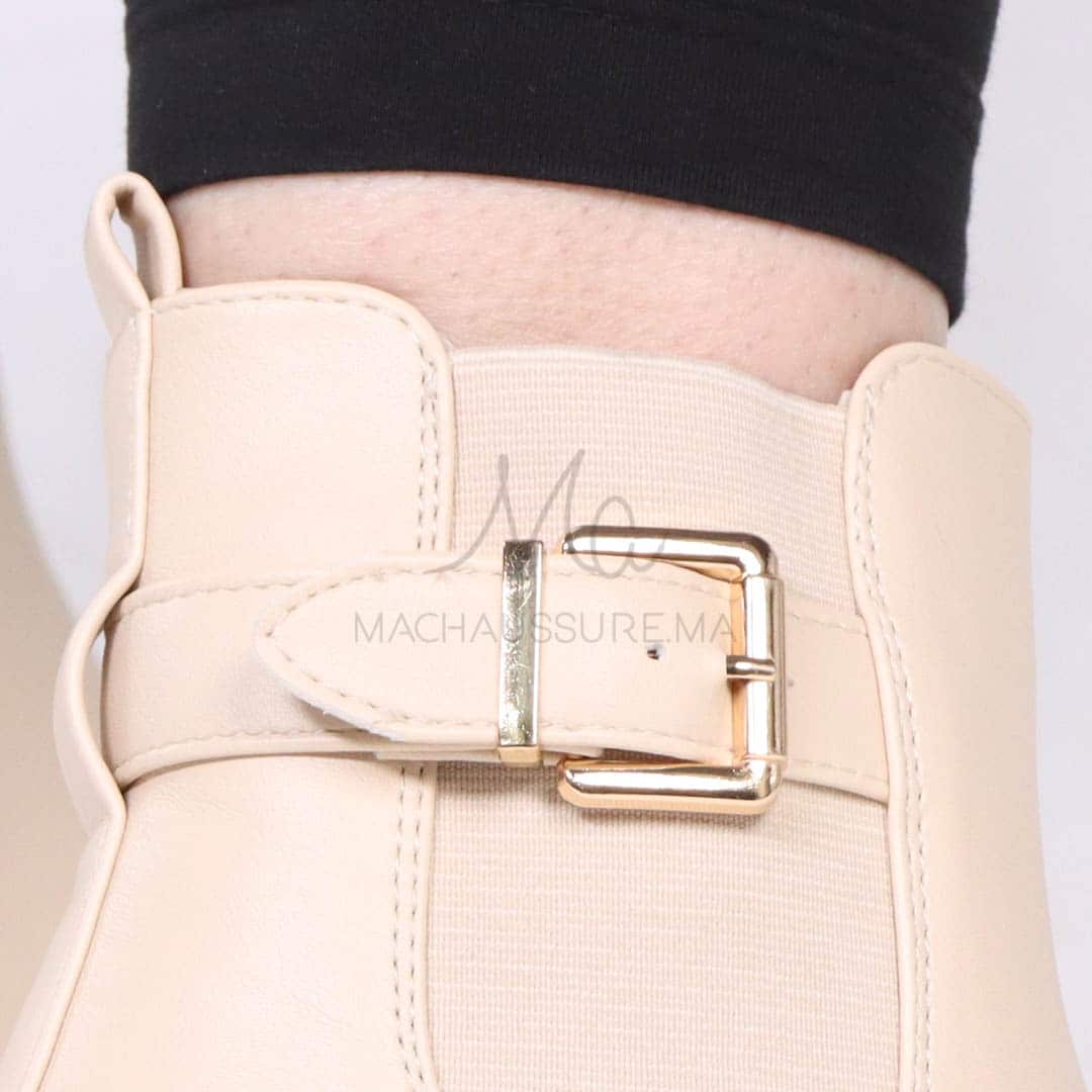 Douce – Bottines Femmes en Beige.