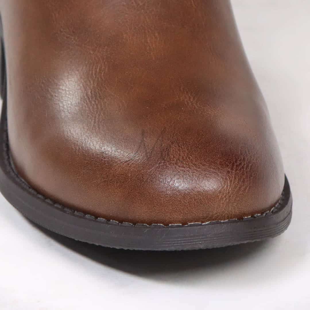 Douce – Bottines Femmes en Tabac.