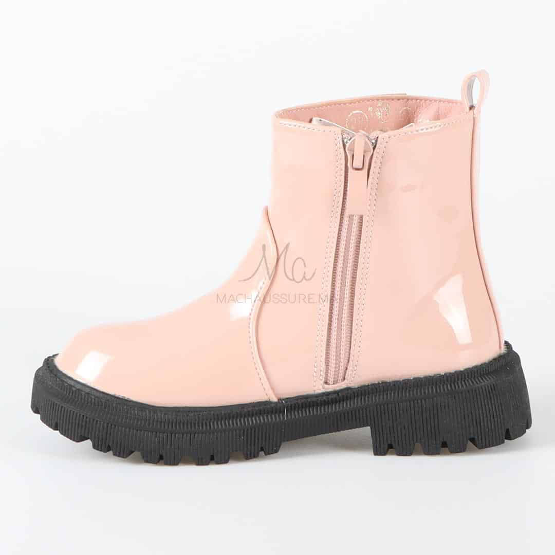 Lydia - Bottines Enfant en Rose.