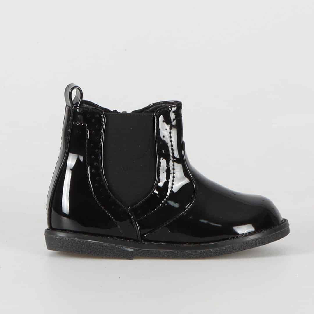 Sonya - Bottines Enfant en Noir.