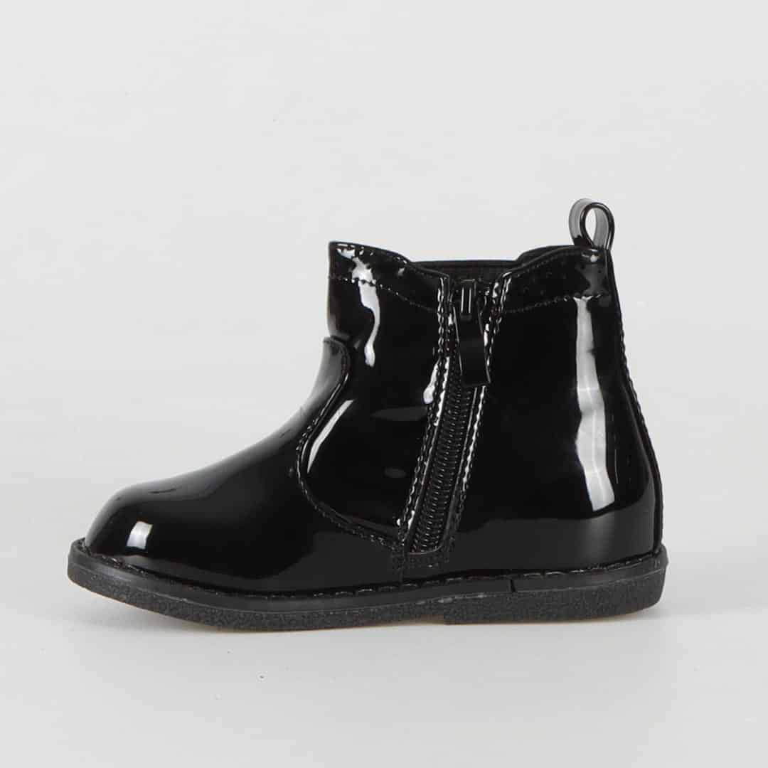 Sonya - Bottines Enfant en Noir.