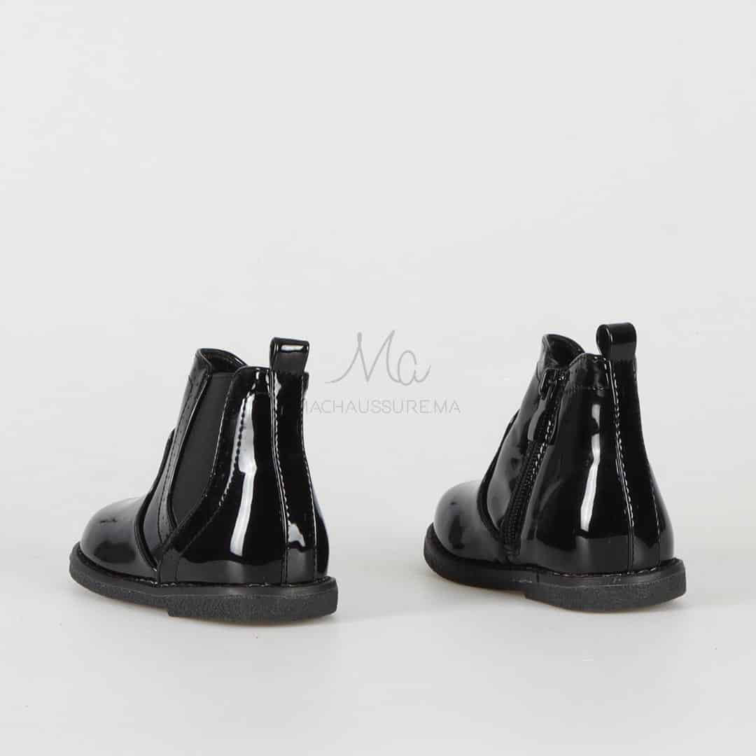 Sonya - Bottines Enfant en Noir.